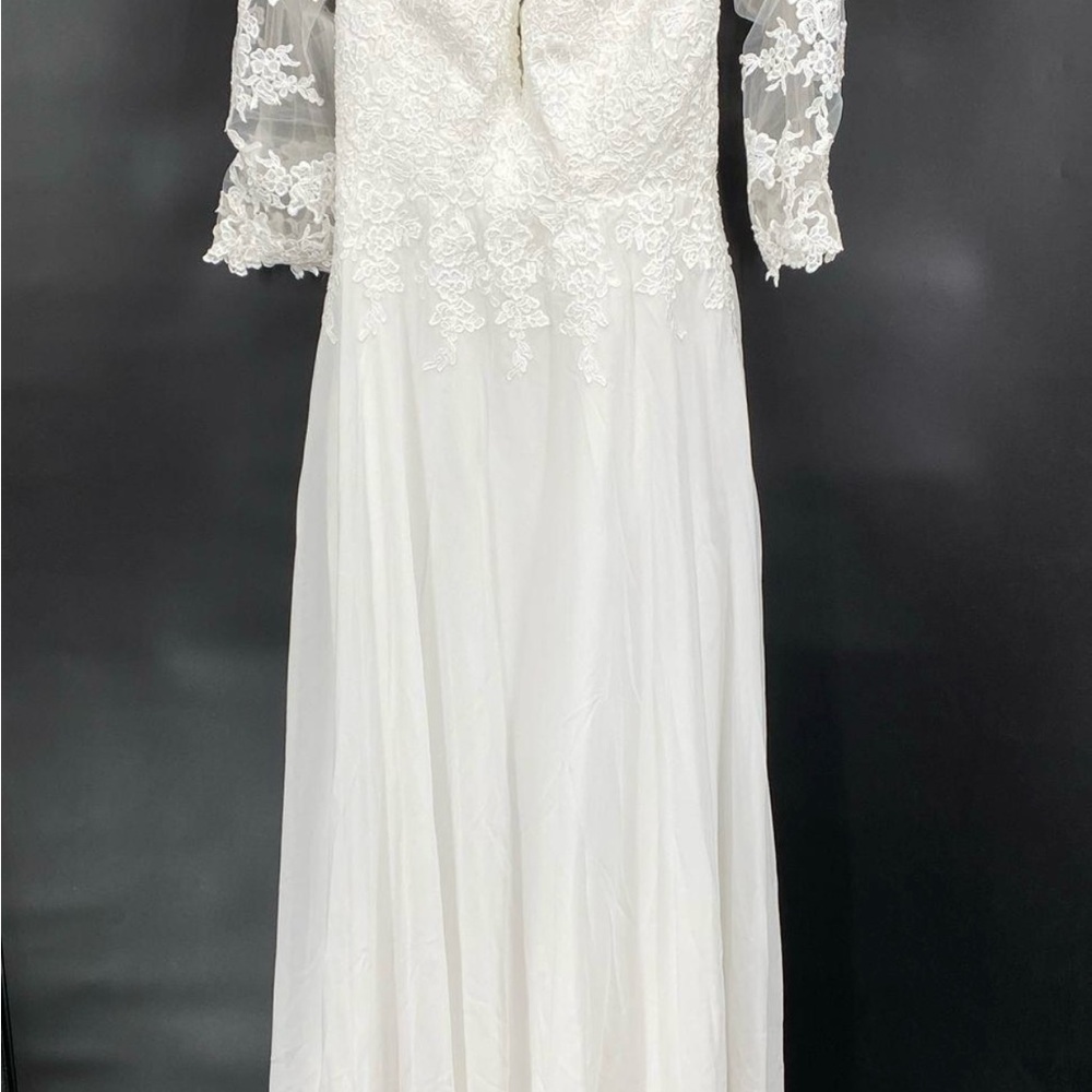 Elegant White Lace Women's Dress